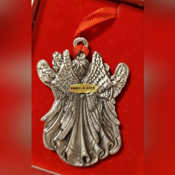 Wallace‎ Silversmiths Vintage 3 Angels Pewter mini ornament NIB - Picture 4 of 5